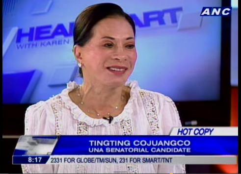 TingTing Cojuangco UNA Senatoriable Candidate – Meet the Family